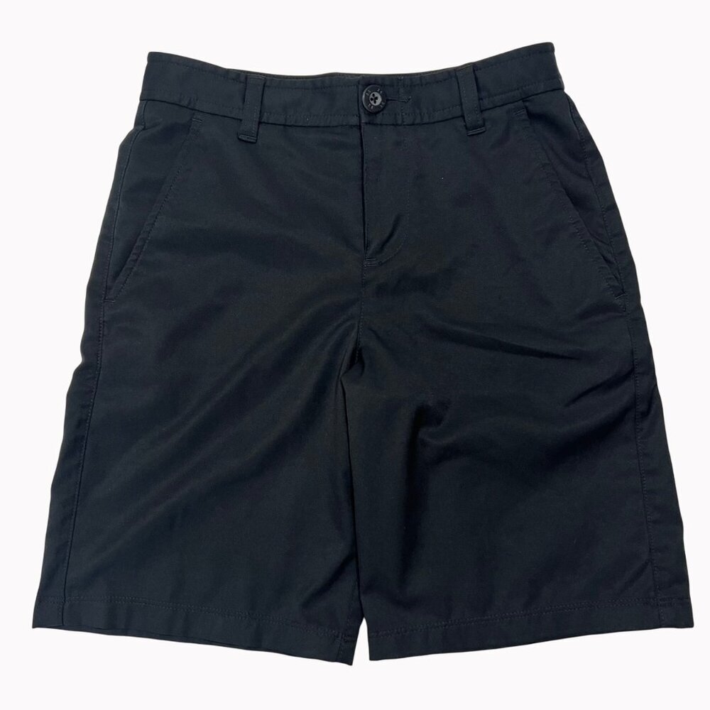 Under Armour Boys Black Loose Fit Golf Shorts 12 Lightweight Performance